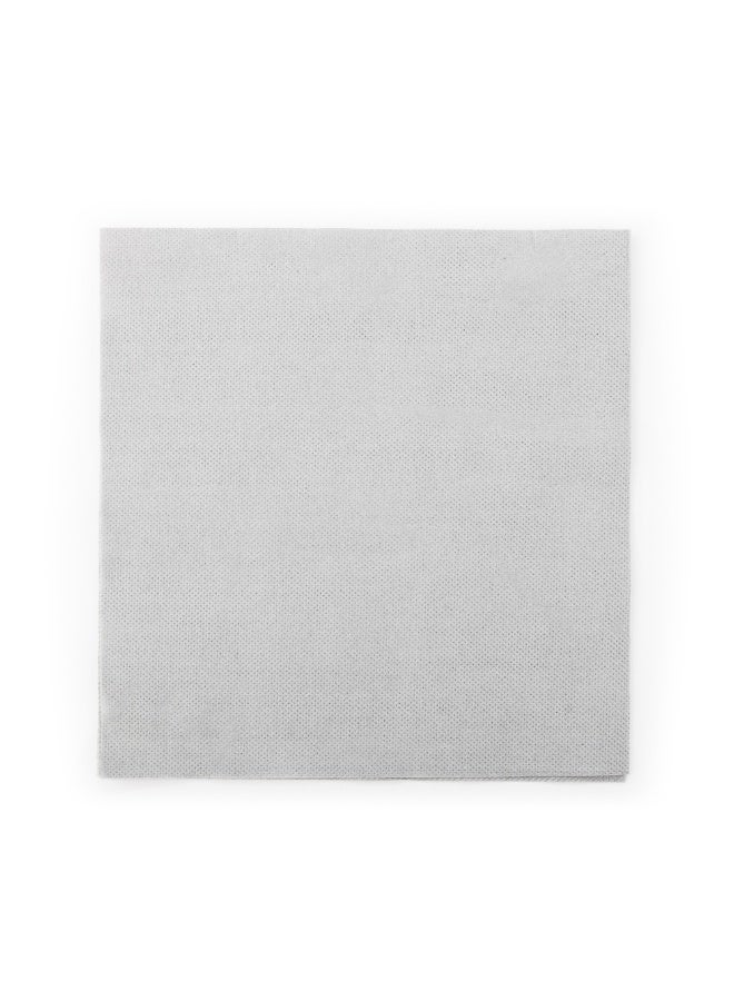 Restaurantware Luxenap 15.5 x 15.3 Inch 2-Ply Dinner Napkins, 50 Disposable Napkins - Linen Feel, Soft And Absorbent, Gray Paper Folded Napkins, Square, For Lunch, Dinner, Or Everyday Use - Image 1