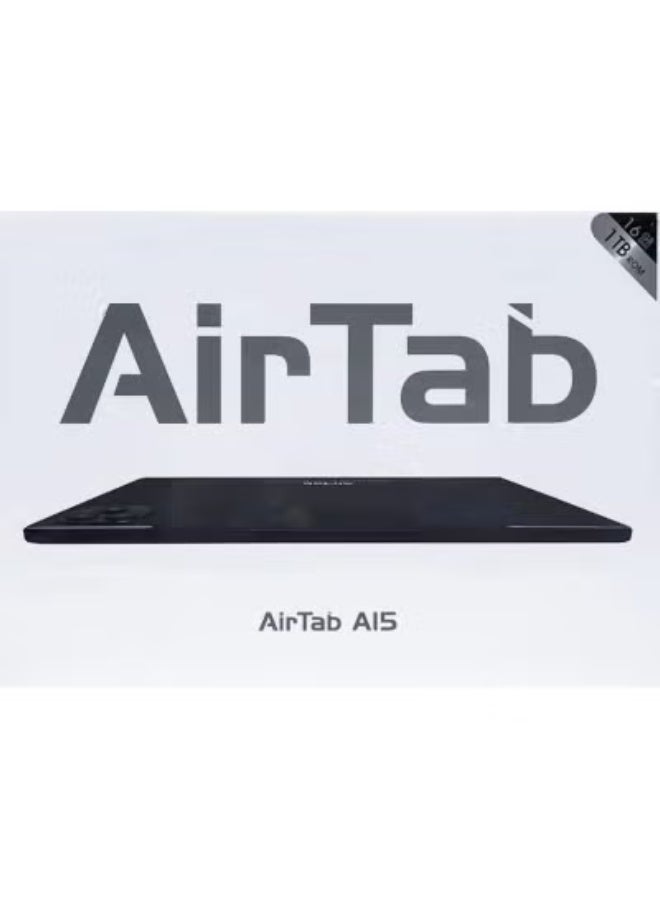 AirTab A15 5G Smart Tablet 10.1 Inch Display 16GB RAM 1TB Storage 10000mAh Battery Dual Camera Face Unlock High-Speed Wi-Fi Android Tablet Black – Powerful Performance & Sleek Design  - Image 3