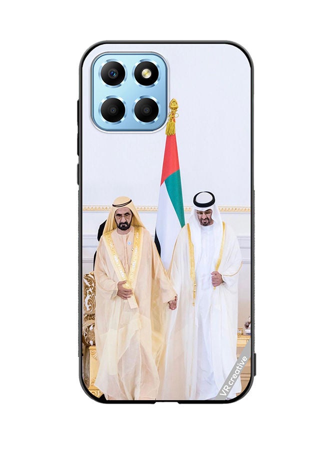 VR CREATIVE Protective Case Cover For Honor X8 5G Sheikh Mohamed Bin Zayed Al Nahyan And Sheikh Mohammed Bin Rashid Al Maktoum Design Multicolour - Image 1