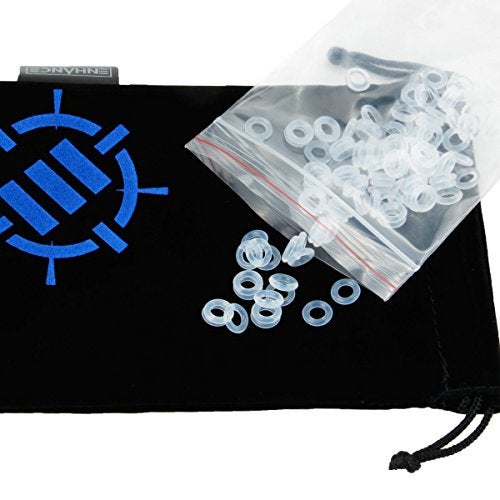 ENHANCE O Rings Mechanical Keyboard Dampener - Quiet Switch Dampeners Kit 40A Clear (140pcs), Keycap Puller, Keyboard Brush, Cloth and Accessory Bag - Mod Kit for Cherry MX, TTC, Akko Switches, More - Image 4