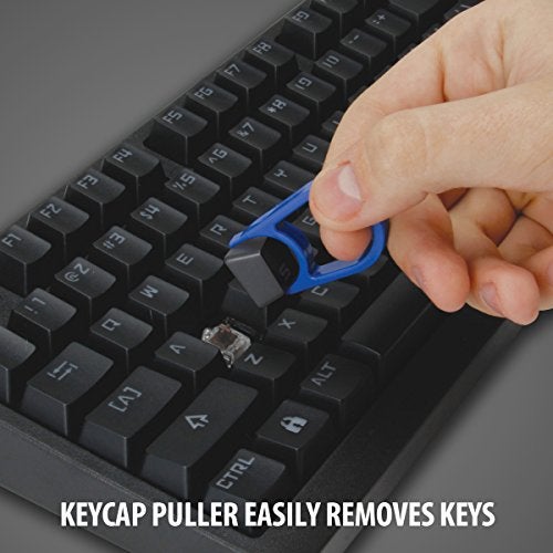 ENHANCE O Rings Mechanical Keyboard Dampener - Quiet Switch Dampeners Kit 40A Clear (140pcs), Keycap Puller, Keyboard Brush, Cloth and Accessory Bag - Mod Kit for Cherry MX, TTC, Akko Switches, More - Image 3