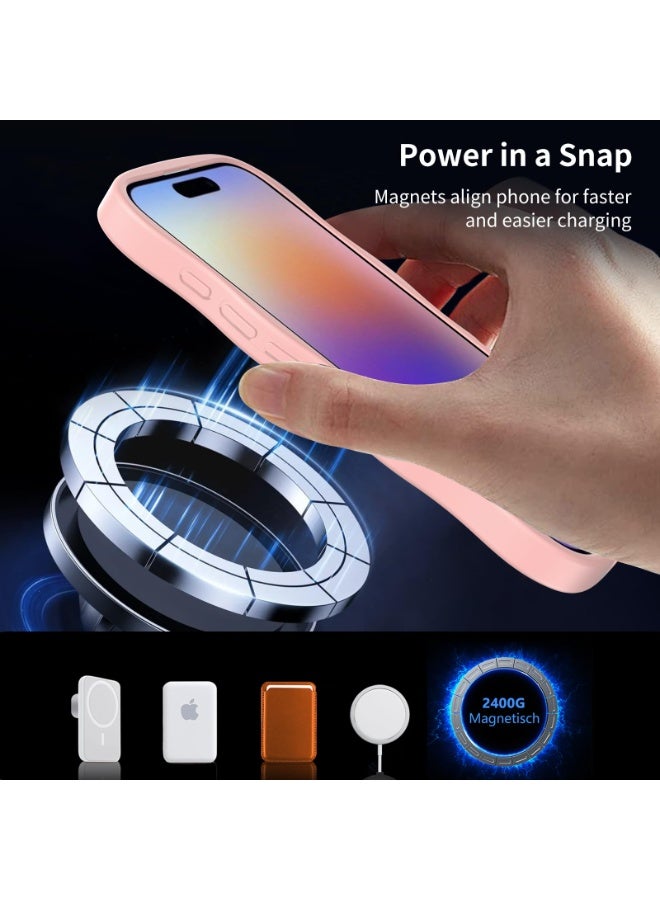 general Phone Case for iPhone 17 6.3 inch 2025 Cell Cover with Screen Protector Slim Magnetic Rugged Shockproof TPU Protective fit for Magsafe Wavy Frame Matte iPhone 17Case - Image 2