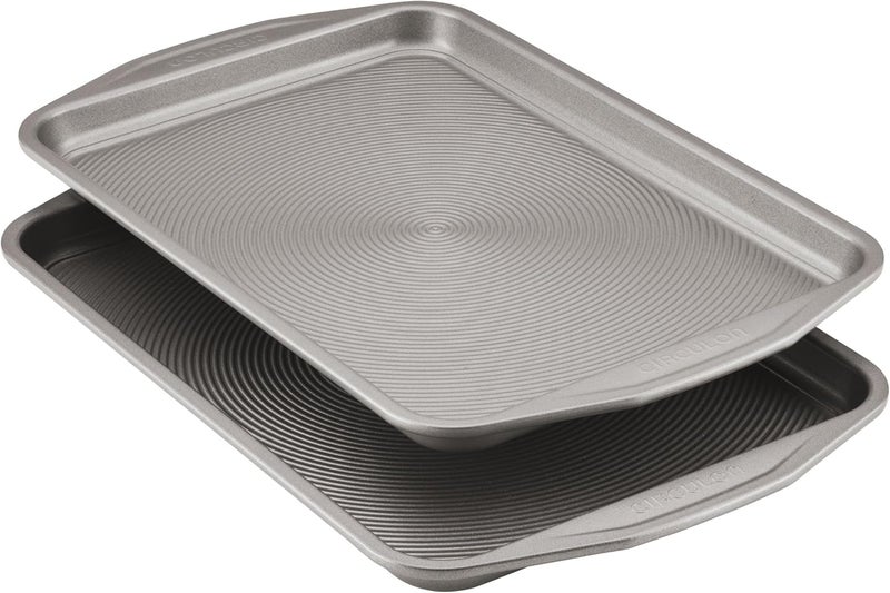 Circulon Total Bakeware Set Nonstick Cookie Baking Sheets, 2 Piece, Gray - Image 1