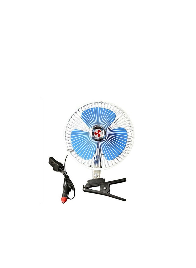 8-inch Fan, 3 Blades, Operation Button On The Car Lighter, 12 Volt, Lubna Clip In Nickel - Image 1