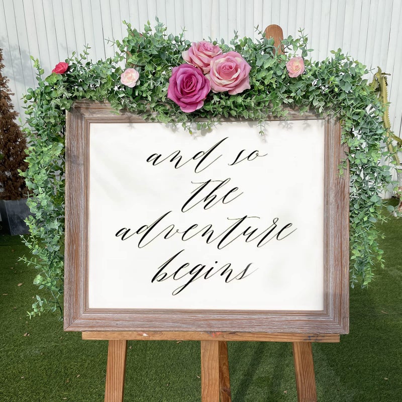 Dolicer 8 Pack Eucalyptus Garland  48FT Faux Eucalyptus Greenery Garland  Artificial Eucalyptus Leaves Vine  Fake Hanging Eucalyptus Garlands Wedding Backdrop Arch Wall Table Party Decor (Grey Green) - Image 5