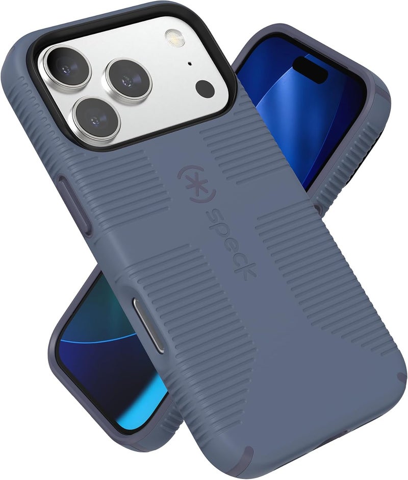 Speck CANDYSHELL Grip +MS Case for iPhone 17 Pro - Mystery Blue/Faded Denim | Slim Protective Grip | Drop Protection | MagSafe Compatible - Image 1