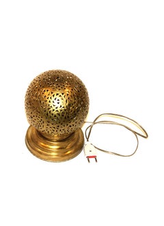 Antique Museum Moroccan Handmade Arabic Traditional Brass Table Lamp  - Image 4