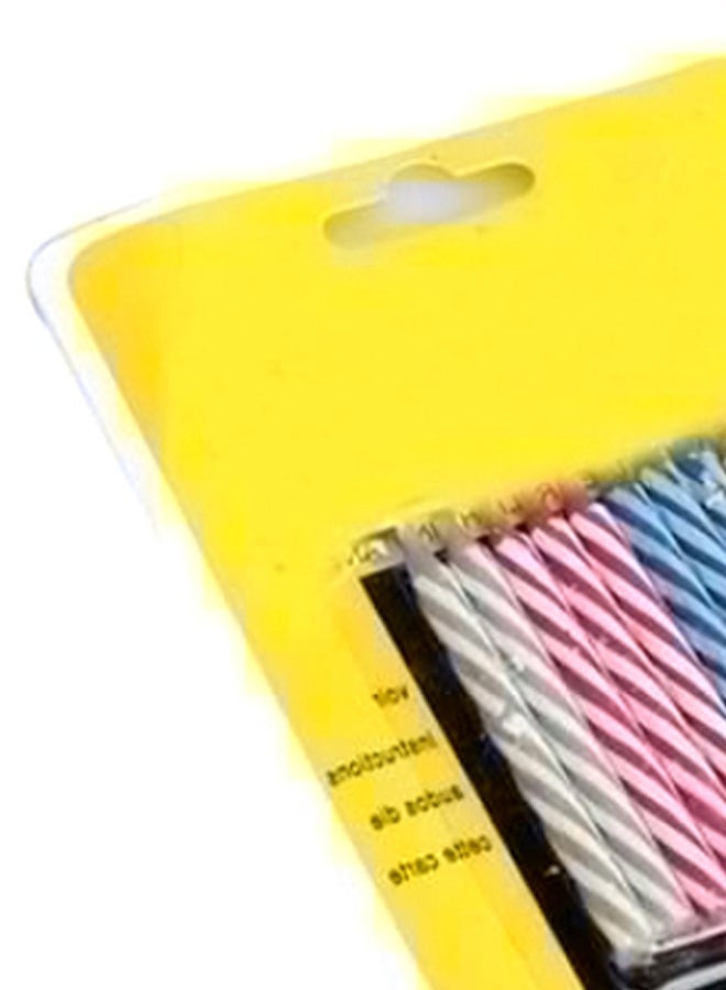 NIBEMINENT 10-Piece Magic Inextinguishable Candles Set With Stand 6cm - Image 2