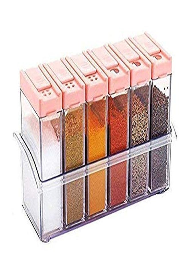 Naivete Seasoning Bottle, Jar Condiment Storage Box for Salt Spice - 6 Pieces(16 x 9.5 x 5.5)