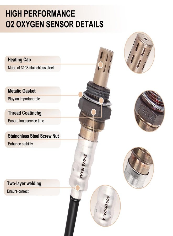 BLPextrm Oxygen O2 Sensor Upstream Downstream for Chry 300, for Dodge Challenger Charger Dakota Durango Grand Caravan Journey Neon Nitro, for Jeep Commander Grand Cherokee Wrangler JK 56028994AA, 56028994AB - Image 2