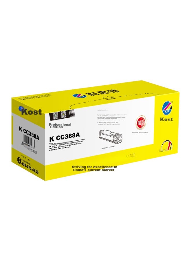 Kst K Cc388a Toner Cartridge, Black (compatible With Hp Laserjet P1007/1008/1136/1130/m1216nfh/m1213/1106/m126a), 1500 Pages, Professional Versio - Image 2
