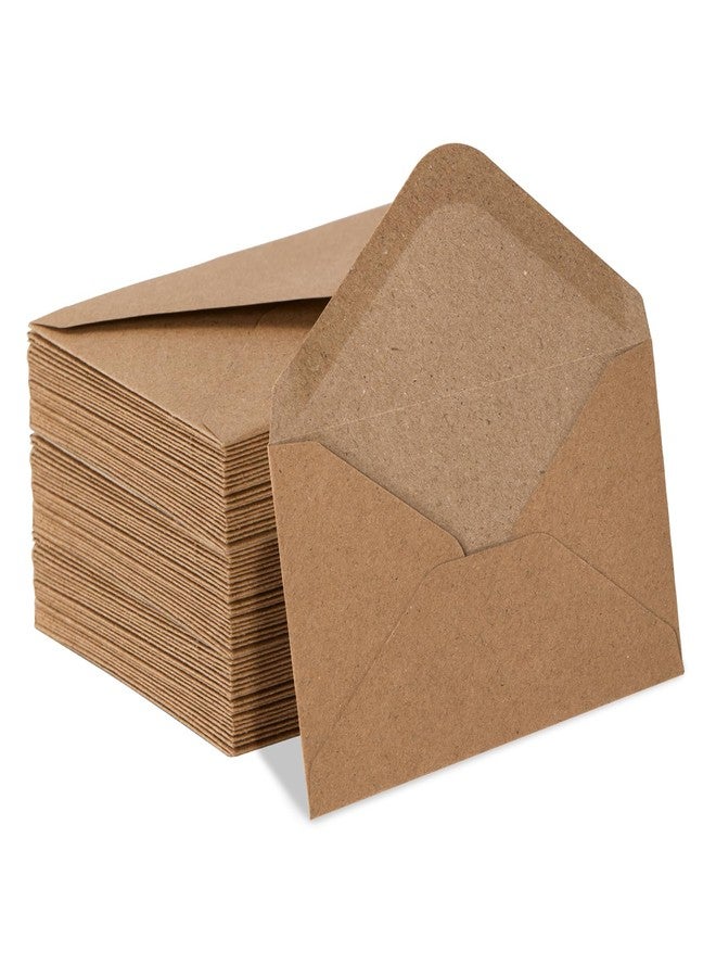 Goefun 100 Pack Goefun Mini Kraft Gift Card Envelopes 4 x 2.75 Inches - Image 1