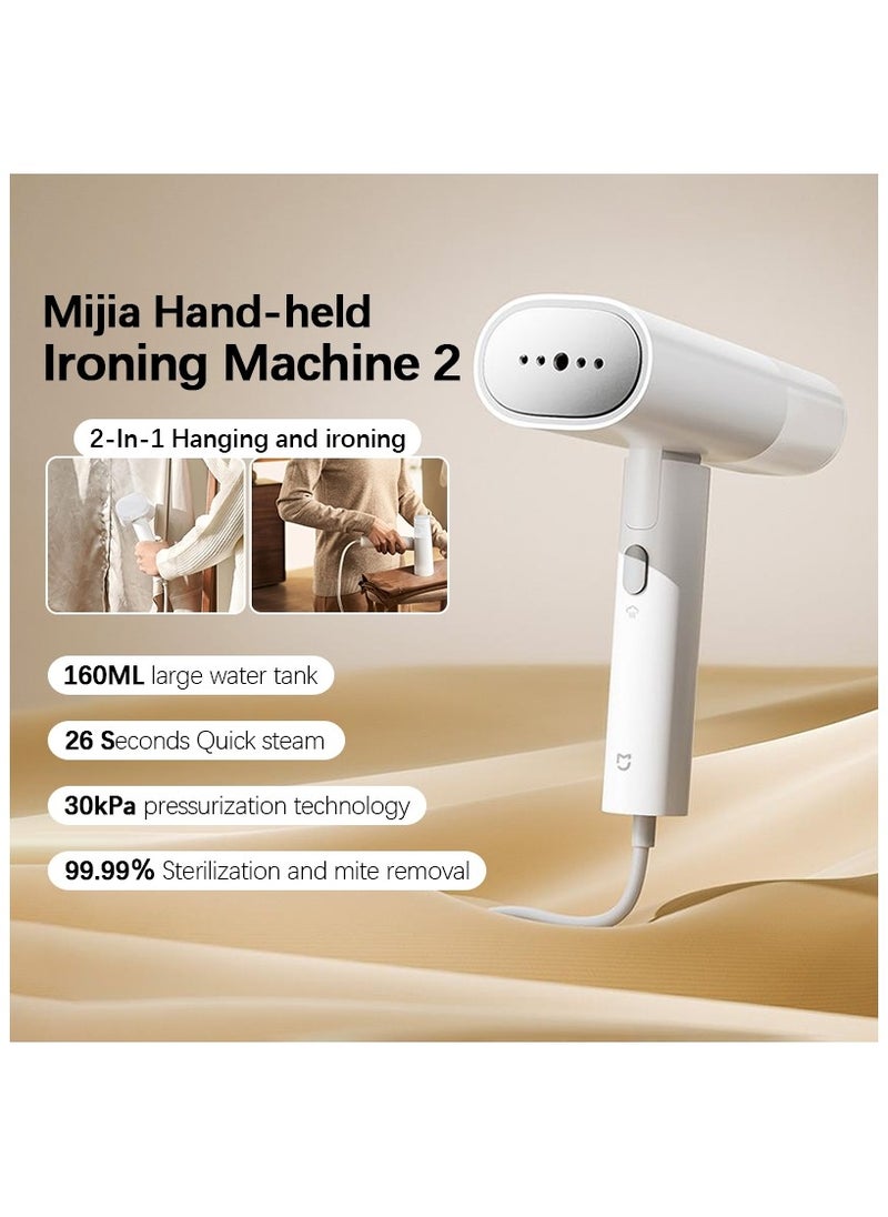 MIJIA - Mijia Handheld Garment Steamer 2 Portable MJGTJO2LF - Image 1