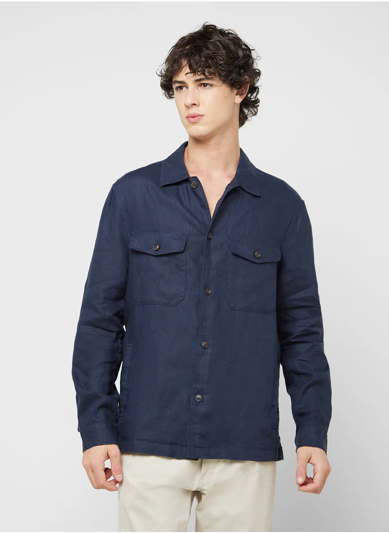 مانجو مان Casual Pocket Overshirt