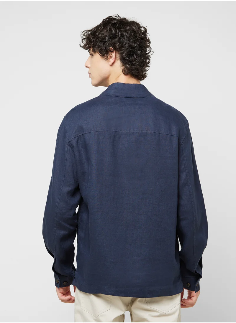 Mango Man Casual Pocket Overshirt