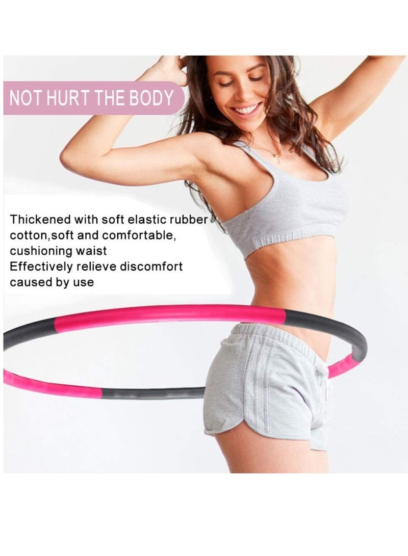 Y&D Hula Hoop, Weighted Hoops for Fitness Adujustable Width 95 Gift Youth Adults Ladies Lose Weight Collapsible & Adjustable  - Image 2