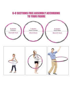Y&D Hula Hoop, Weighted Hoops for Fitness Adujustable Width 95 Gift Youth Adults Ladies Lose Weight Collapsible & Adjustable  - Image 3