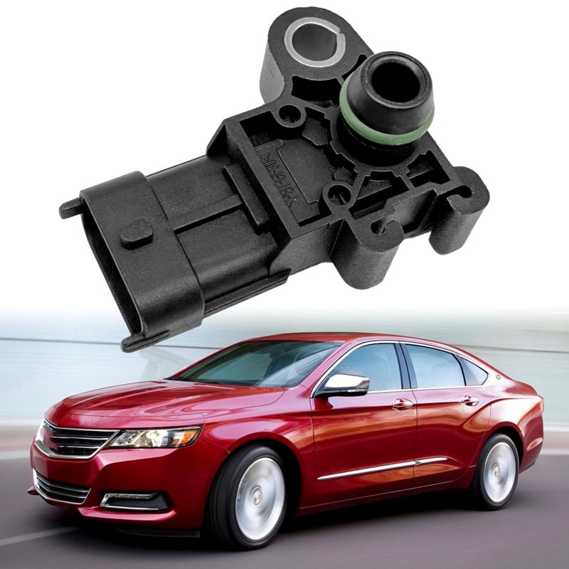 NOTISH Manifold Absolute Air Pressure MAP Sensor Air Intake Switch Compatible with Chevy 0911 Aveo 0719 Impala 0819 Buick Enclave 0713 GMC Sierra 1500 Replace 55573248 12591290