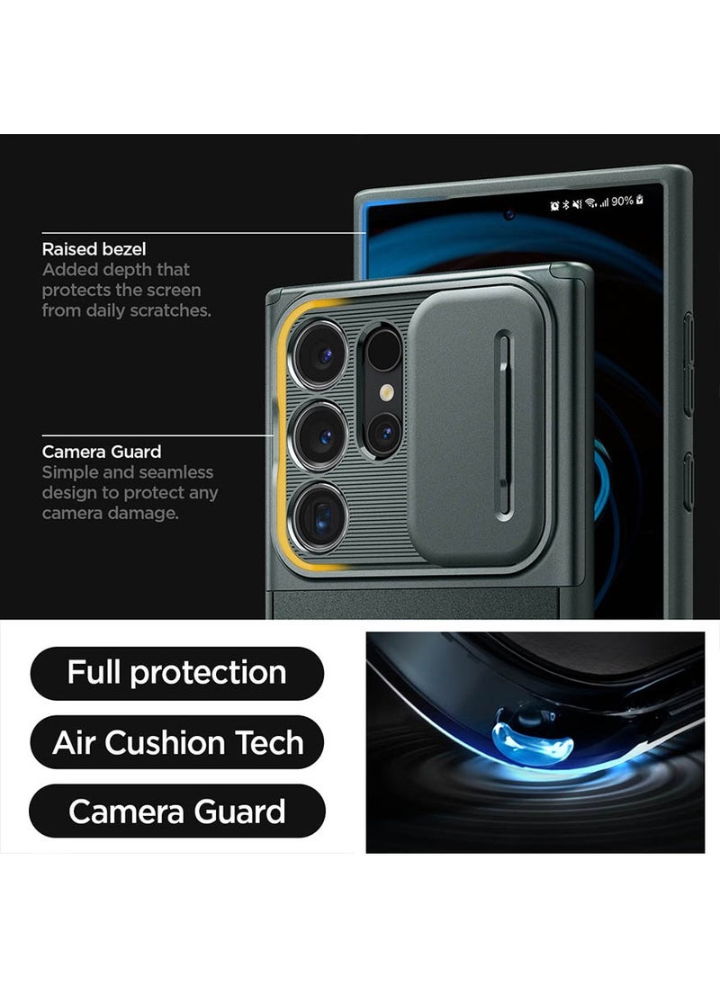 Spigen Optik Armor for Samsung Galaxy S24 ULTRA case cover (2024) - Abyss Green  - Image 5