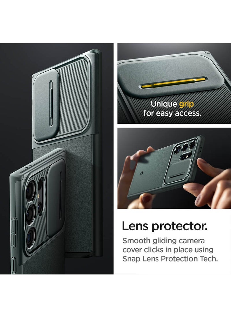 Spigen Optik Armor for Samsung Galaxy S24 ULTRA case cover (2024) - Abyss Green  - Image 4