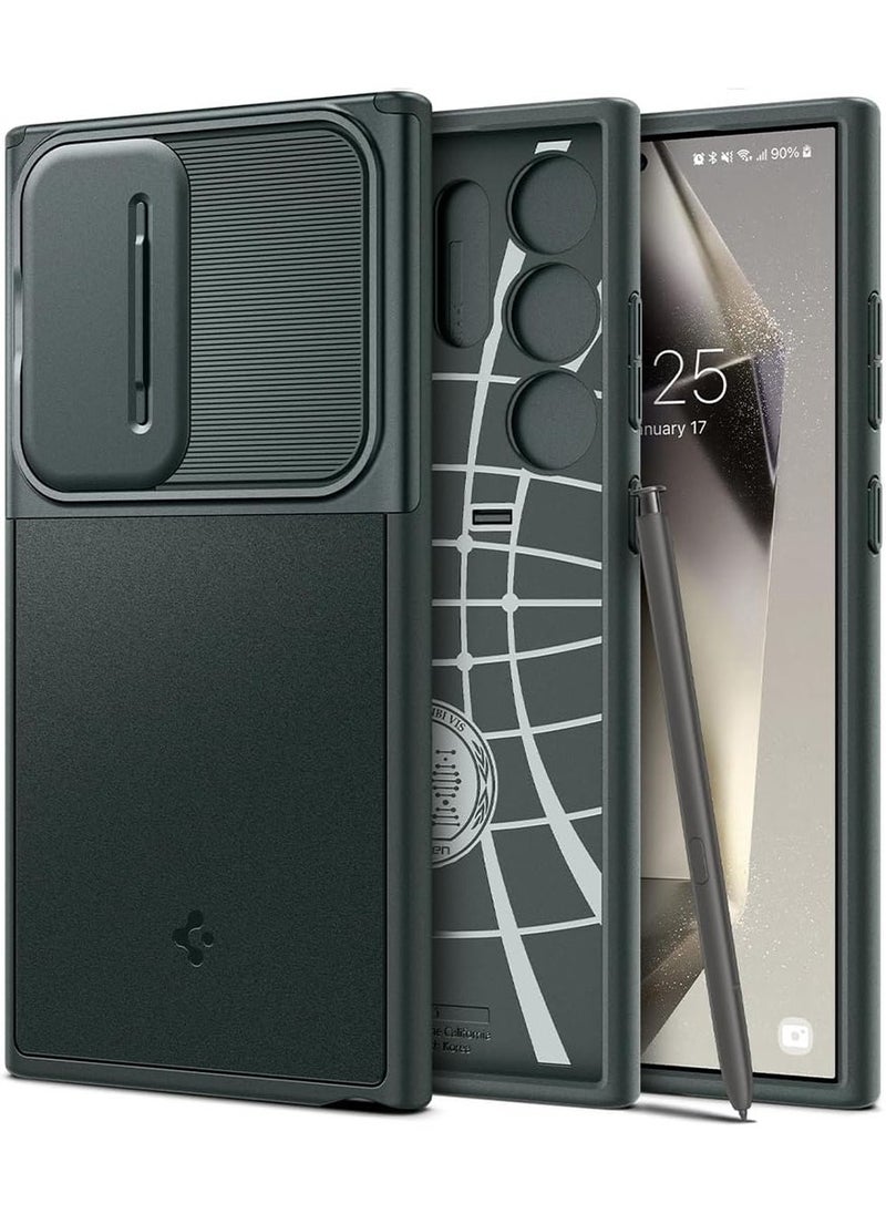 Spigen Optik Armor for Samsung Galaxy S24 ULTRA case cover (2024) - Abyss Green  - Image 1