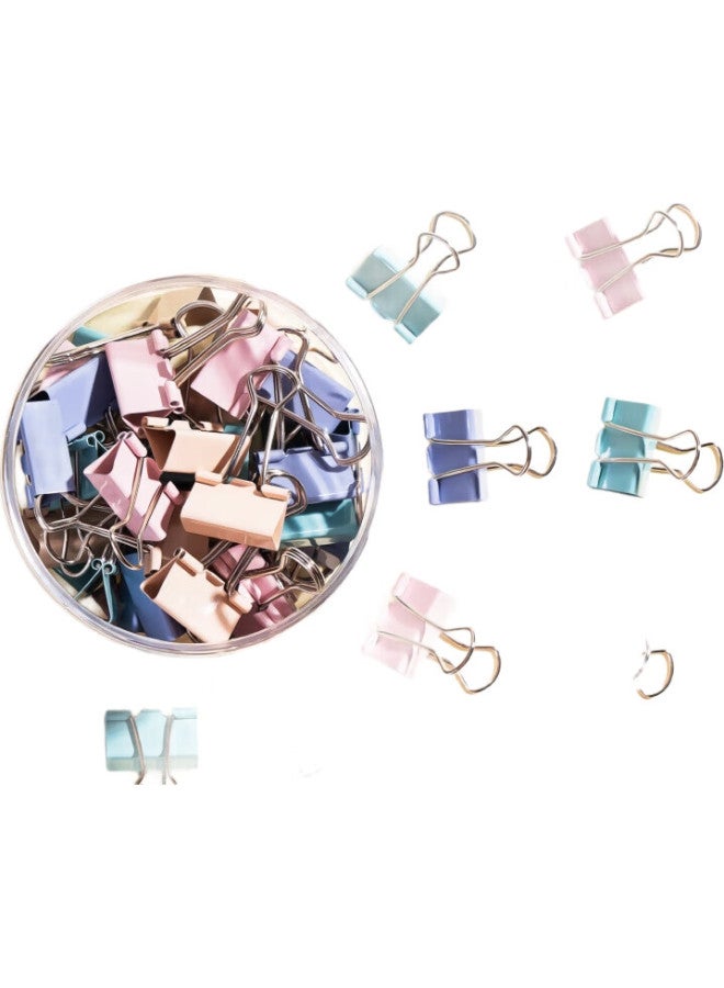 Deli 48 Pieces 25Mm Medium Morandi Color Stylish Long Tail Binder Clips, Upgraded New Color Scheme, 48 Pieces/Tube, 8554A - Image 3