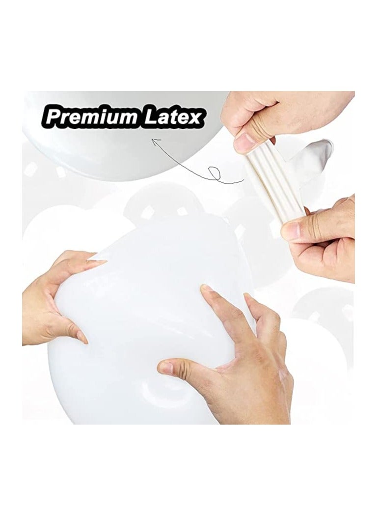 Boxwoods 70 PCS Of White Gold Chrome And Confetti Balloons For Birthday Anniversary And Ramadan Iftar Party Decoratio - Image 5