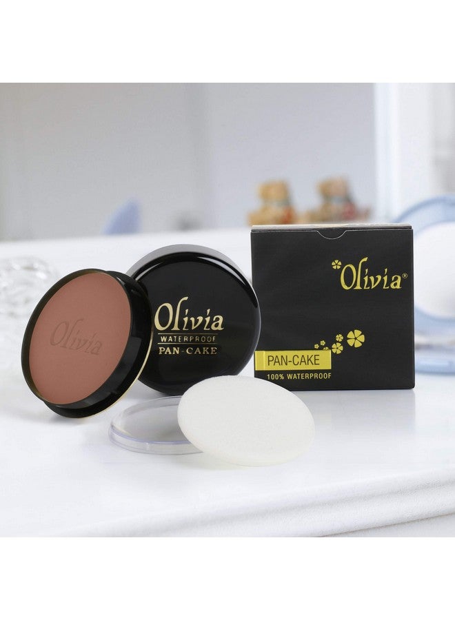 Olivia Waterproof Dark Egyptian Natural, Matte, Velvety Makeup Concealer Pan Cake (Shade No.929, Cream, 25 g)- Pack of 3 Matte Finish - Image 3