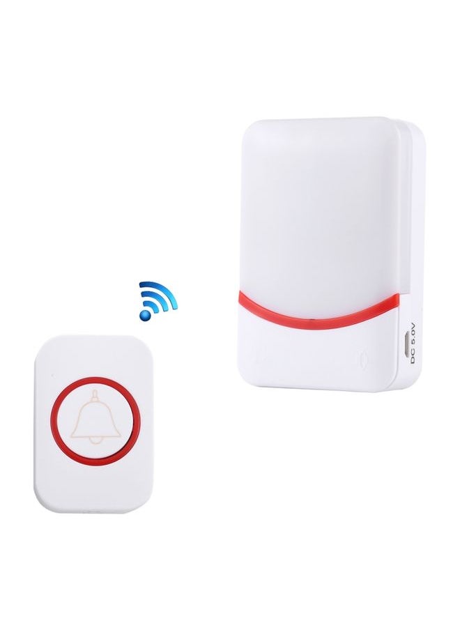 Generic - CMF1188 Home Music Remote Control Wireless Doorbell with 38 Ringtones & Colorful Flashing Lights + Ringtones / Ringtones / Colorful Flashing Lights 3-Modes (White) - Image 1