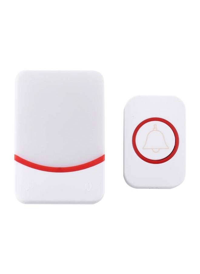 Generic - CMF1188 Home Music Remote Control Wireless Doorbell with 38 Ringtones & Colorful Flashing Lights + Ringtones / Ringtones / Colorful Flashing Lights 3-Modes (White) - Image 1