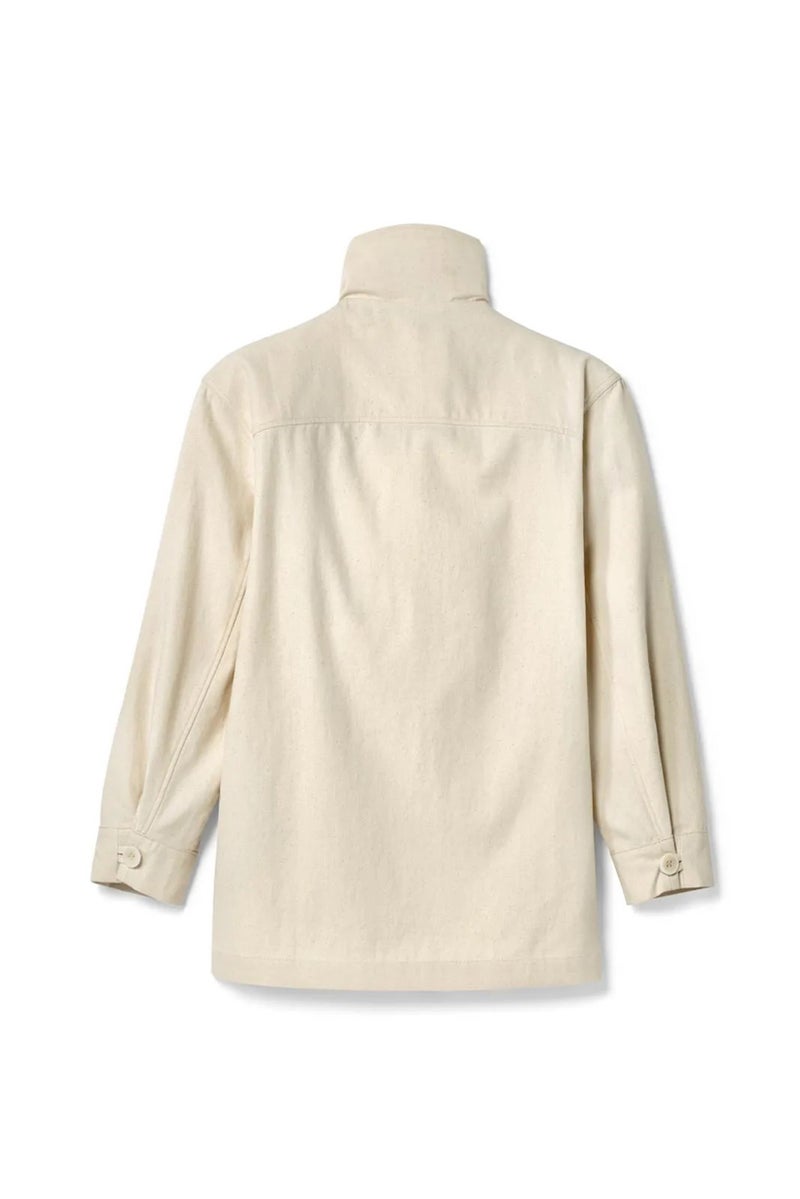 Tchibo Women Textured Parka Jacket, Off White - Image 4