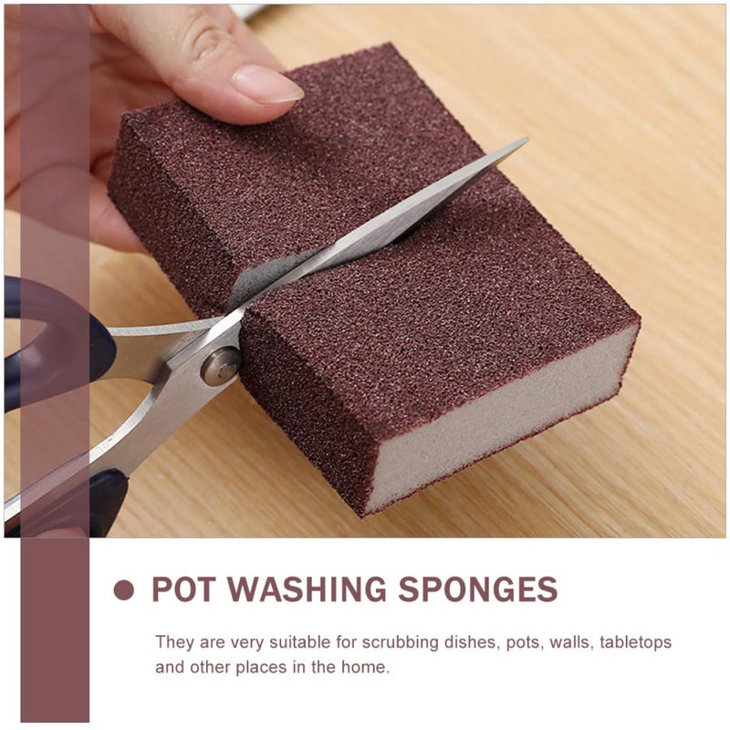 20 Pack Replaceable Emery Scrub Sponges Rust Remover Kitchen Cleaning Dishwashing Set - Image 5