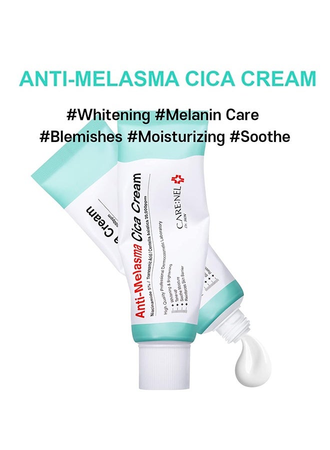 CARENEL Anti-Melasma Cica Cream, Melasma Treatment for Face Cream, Dark Spot Remover Centella Asiatica, Skin Care Beauty Products - Image 2