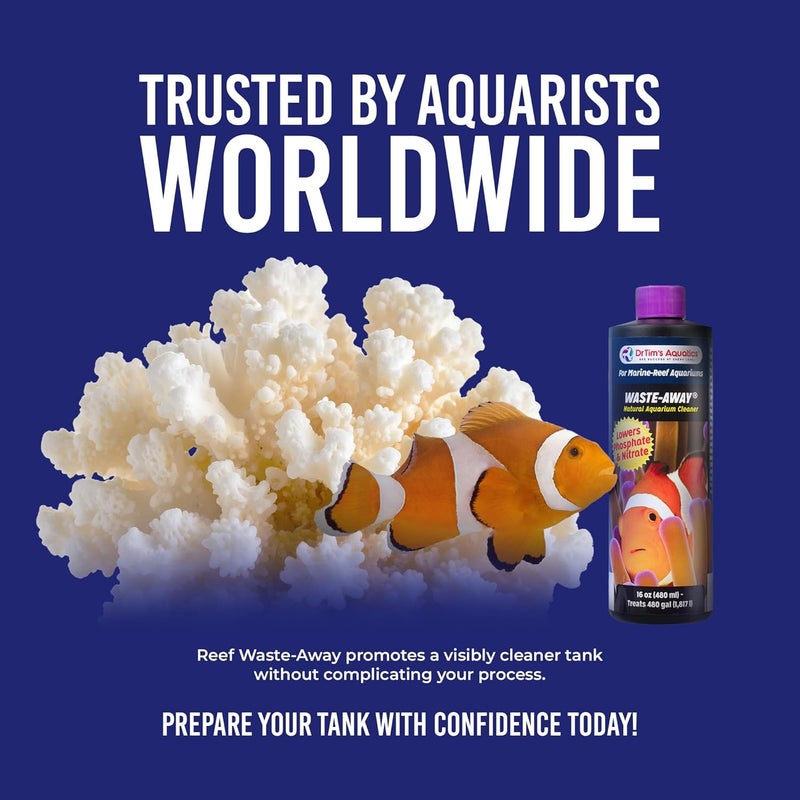 DrTim's Aquatics Waste-Away Natural Aquarium Cleaner for Marine-Reef Aquariums - 16 oz - Image 5