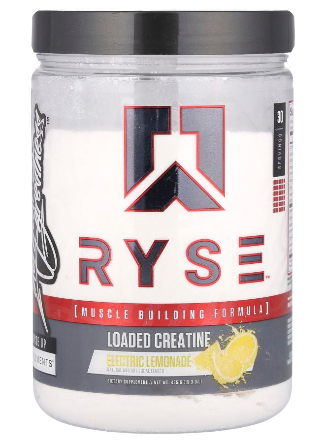 RYSE Loaded Creatine Electric Lemonade  15.3 oz (435 g)