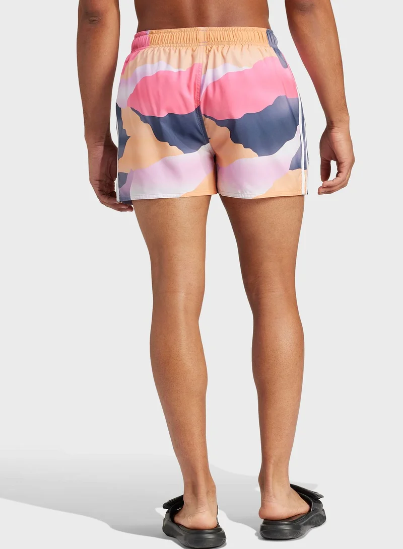 Adidas 3 Stripes City Escape Camo Classic Swimshorts