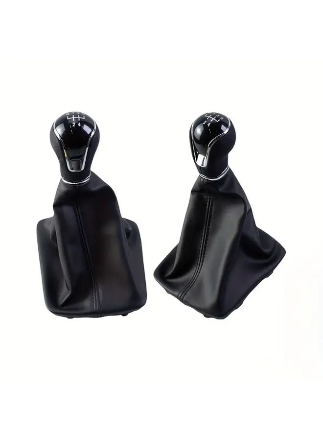 6 Speed Black Line Manual Gear Shift Knob Gaiter Boot For Seat Leon 2012 2020 Models - Image 5