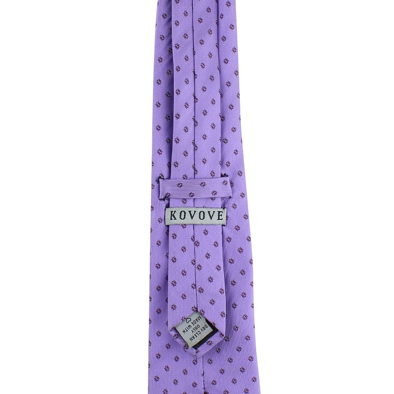 Kovove Kavove Classy Polka Dot Cyan Necktie For Men - Image 5
