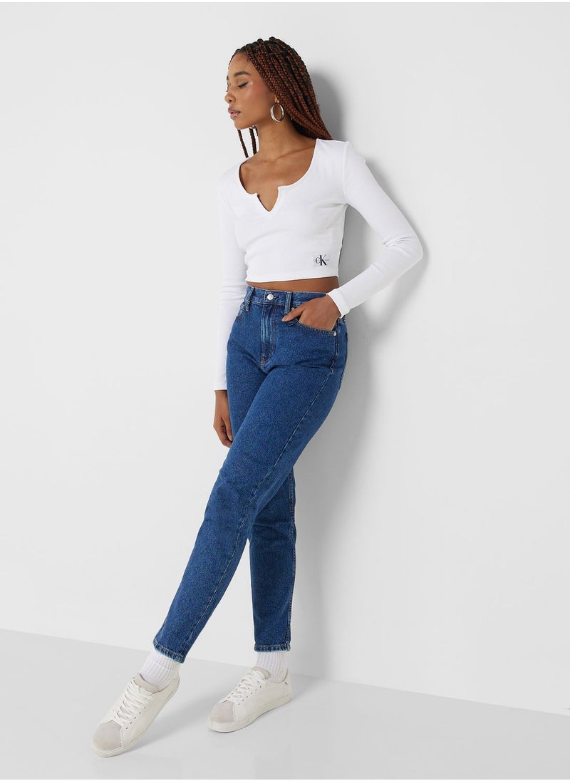 Calvin Klein Jeans - High Waist Mom Jeans - Image 1