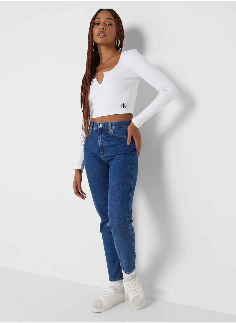 Calvin Klein Jeans - High Waist Mom Jeans - Image 1