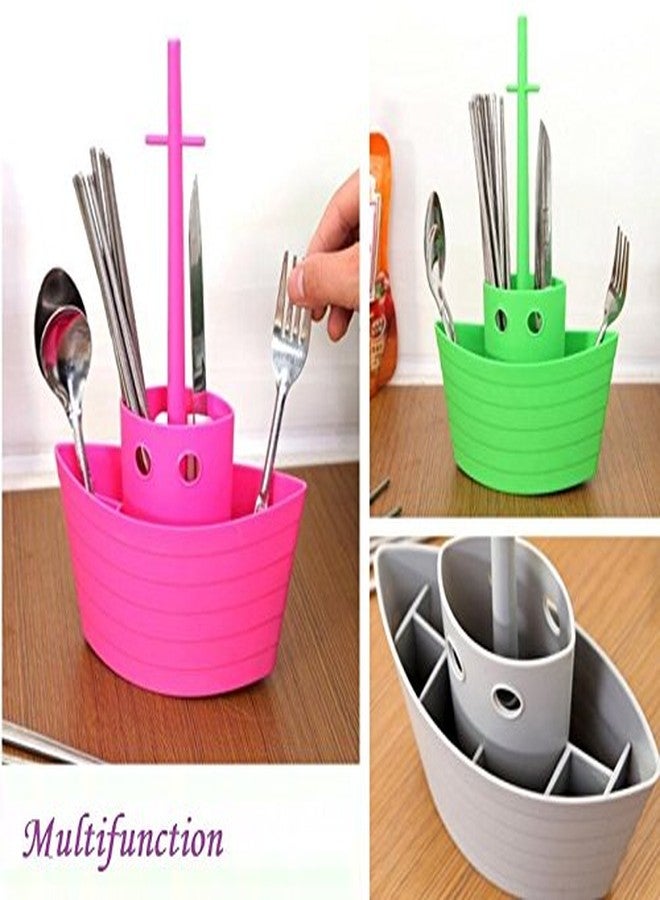 CONNECTWIDE� Multifunctional Tableware Sailing Storage Cutlery Napkin Holder Rack Toothbrush Kitchen Utensils Stands New Study Stationer's Storage - Image 5