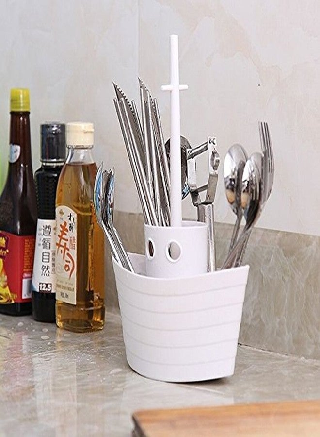 CONNECTWIDE� Multifunctional Tableware Sailing Storage Cutlery Napkin Holder Rack Toothbrush Kitchen Utensils Stands New Study Stationer's Storage - Image 3