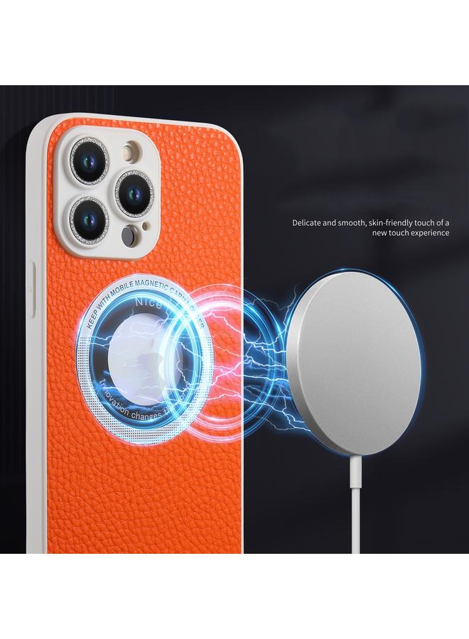 S-TOP Case For iPhone 15 Pro Litchi Texture MagSafe TPU Full Coverage Shockproof Phone Case - Image 4