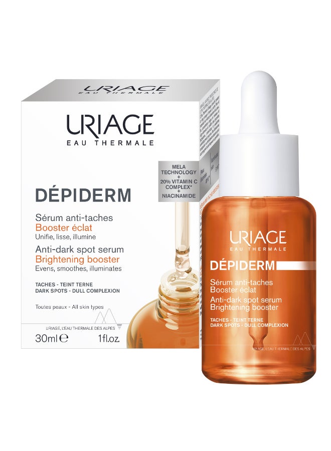 Uriage Dépiderm Anti-Dark Spot Brightening Serum with Vitamin C & Niacinamide - Skin Tone Corrector - 30ml - Image 2