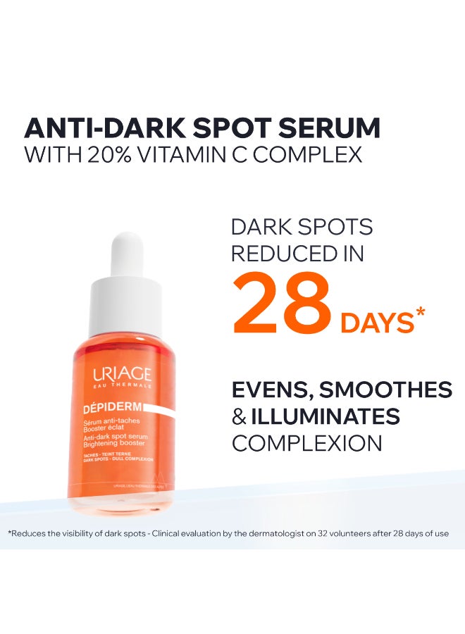Uriage Dépiderm Anti-Dark Spot Brightening Serum with Vitamin C & Niacinamide - Skin Tone Corrector - 30ml - Image 4