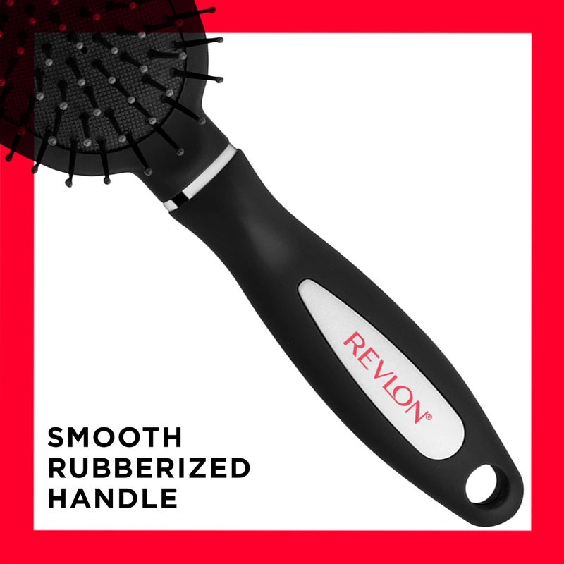 Revlon Detangle & Smooth Black Cushion Hair Brush - Image 3
