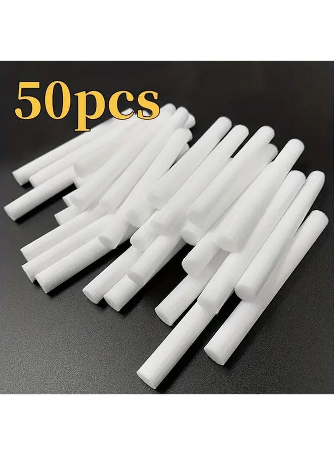 50 قطعة من عصي نشر زيت العطور القابلة لإعادة الاستخدام لمرطب الهواء، طبيعية للمنزل والمكتب والمنتجع الصحي - Image 2