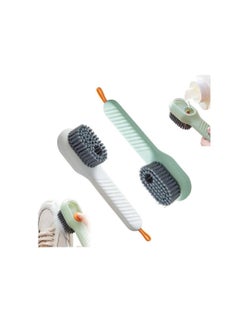 Generic 2-in-1 Shoe Cleaning Brush Set – Hard Bristle Scrubber with Handle  - Image 1