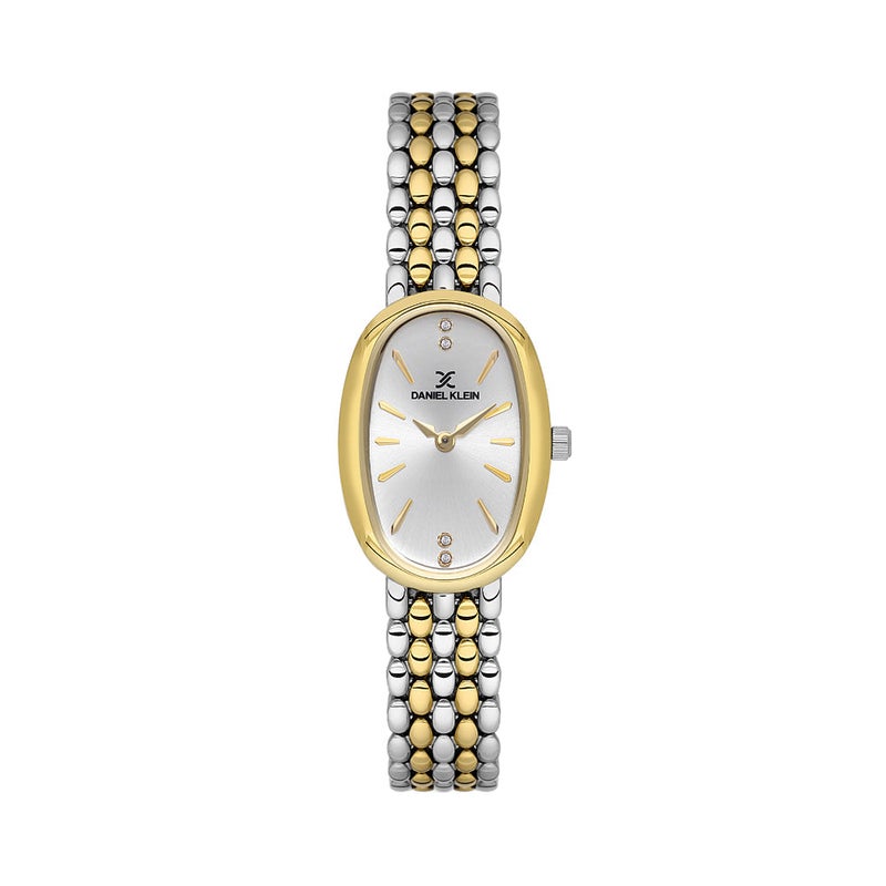 DANIEL KLEIN Premium Silver and Gold Stainless Steel Watch for Women DK.1.14130-4 - Image 1