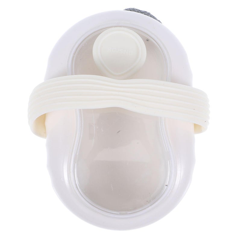 Silicone Bath Body Scrubber Press To Dispense Liquid Exfoliating Shower Brush Beige - Image 2